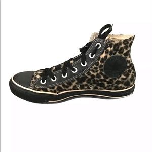 Converse All Star High Top Cheetah Pony Hair